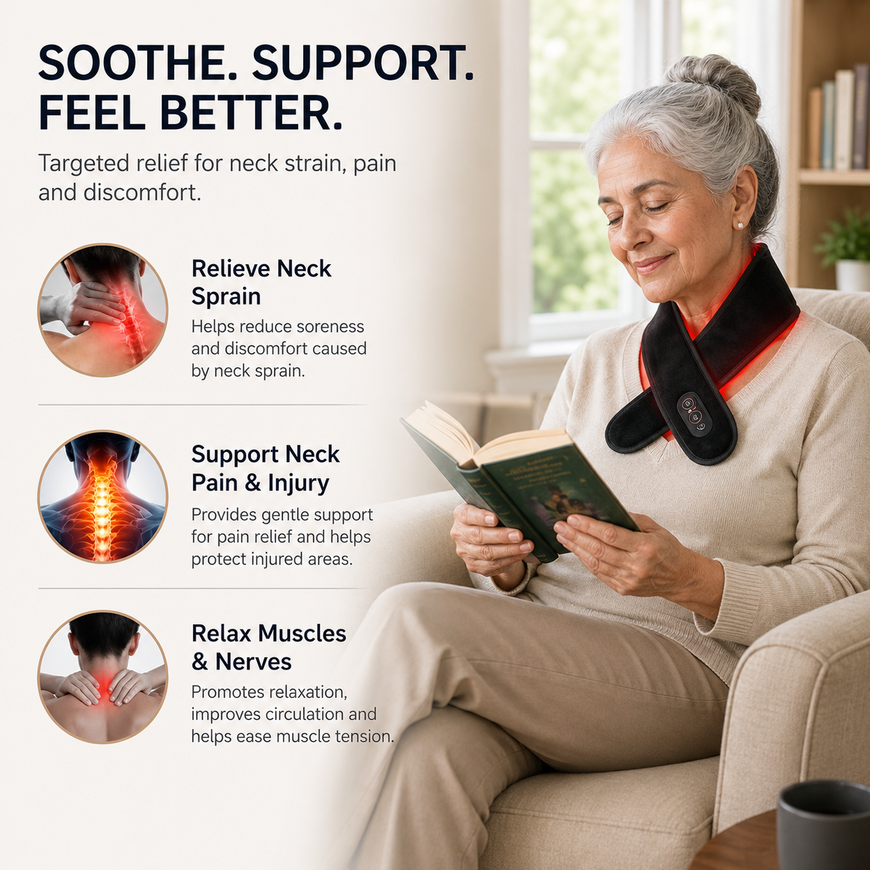 MaxRelief™ Heated Red Light Neck Therapy