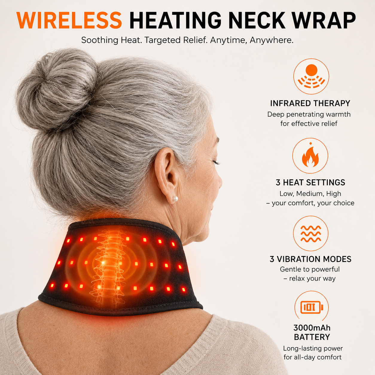 MaxRelief™ Heated Red Light Neck Therapy
