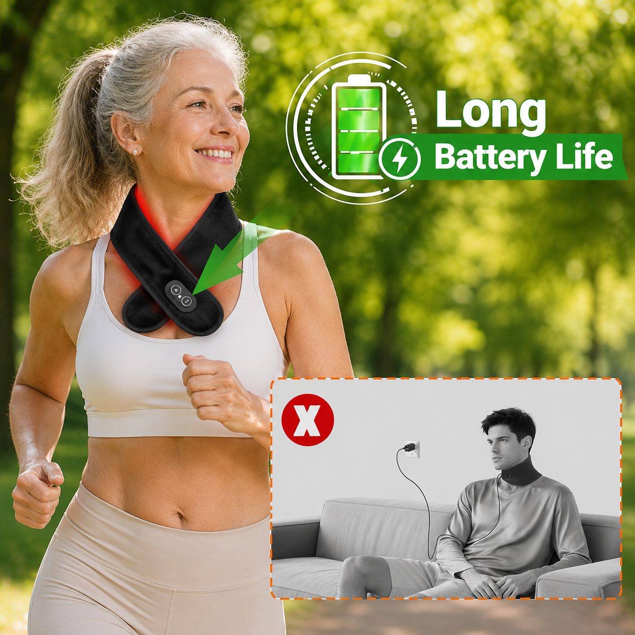 MaxRelief™ Heated Red Light Neck Therapy