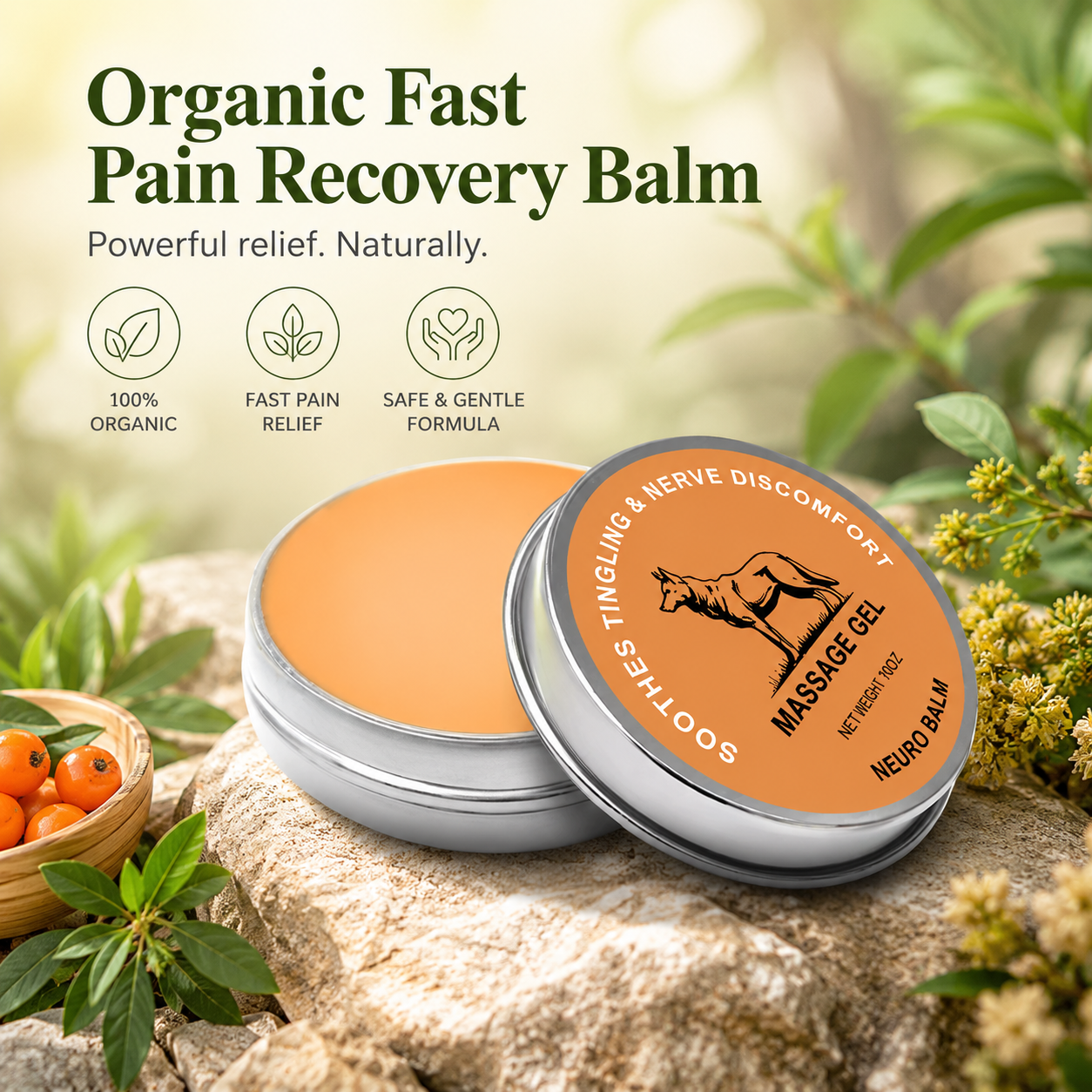 Organic Fast Pain Recovery Balm