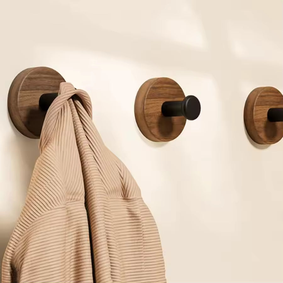 WoodGrip Wall Hooks (5-Pcs)