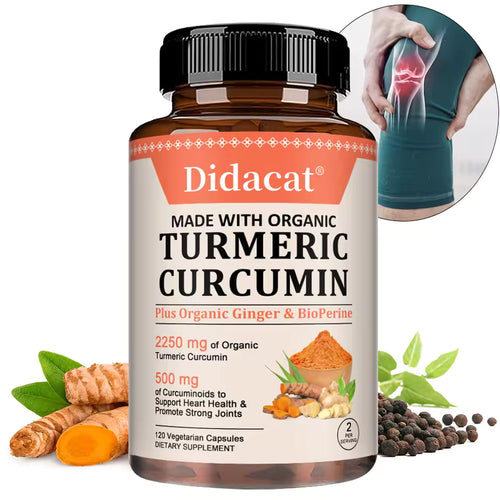 Turmeric Curcumin 2250mg Joint & Mobility Support - 120 Capsules, 2 Per Serving